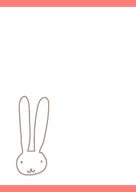 Laid back Rabbit02 on red