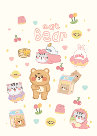 Bear & Cat Cute :D