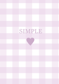 SIMPLE HEART --check purple