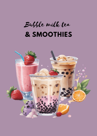 Bubble milk tea and smoothies