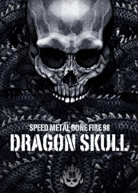Speed metal bone fire Dragon skull 98