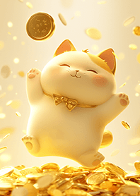⭐️金幣滿滿福氣招財貓❤️