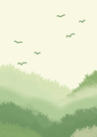 Simple Landscape -green