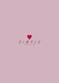 DUSKY PINK BROWN - SIMPLE HEART 36