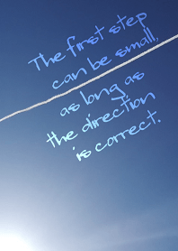 The first step is always the hardest.