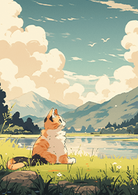 Cat looking at the sky