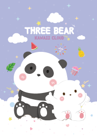 Three Bears Candy Cotton Violet