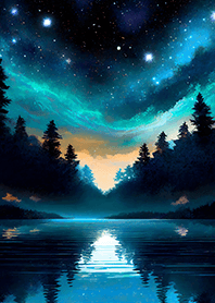 Beautiful starry night view#1374