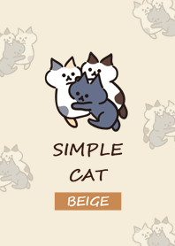 SIMPLE CAT BEIGE kisekae