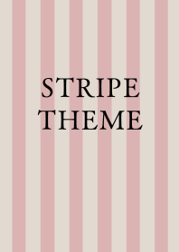 STRIPE THEMEj-BEIGE&DUSTY PINK