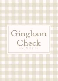 Gingham Check-Natural Beige 22