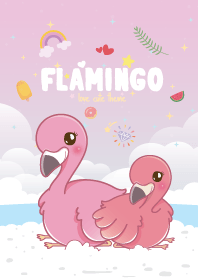 Flamingo Seaside Raspberry