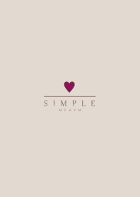 DUSKY-BEIGE SIMPLE HEART 16