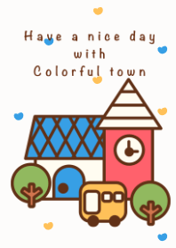 Happy colorful town