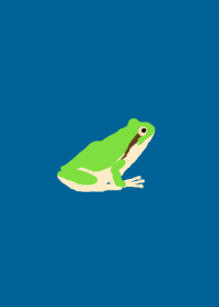 シンプルなカエル（蓮のアマガエル）