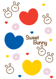 Bunny & Three color heart 19