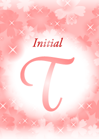 T-Initial-Flower-Red