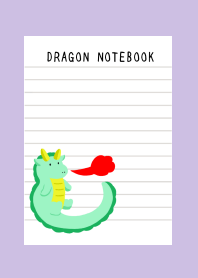 DRAGON NOTEBOOKj-DUSTY PURPLE
