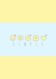 SIMPLE HEART(yellow blue) V.31