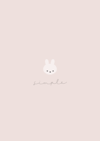 SIMPLE RABBIT - Pink beige -