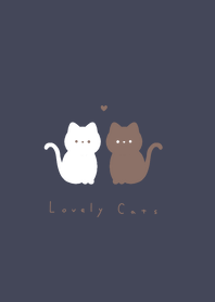 Lovely Cats /navy LB