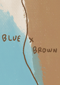 Blue and Brown