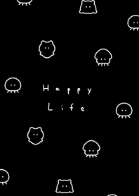 Marine Friends(pattern)/black white