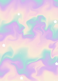 pastel star hologram
