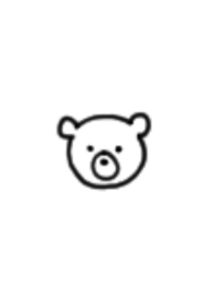 BEAR / WHITE BLACK