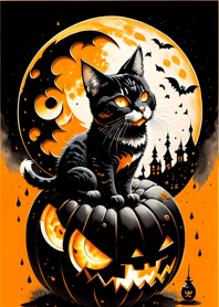 halloween cat e02FcF