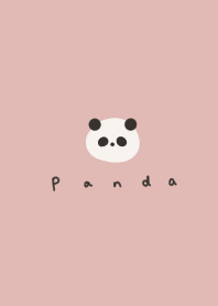 Pink beige and cute panda.