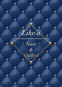 Like a - Navy & Quilted *Lights
