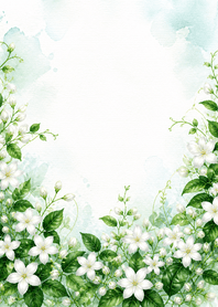 Watercolor Garden - Jasmine Edition