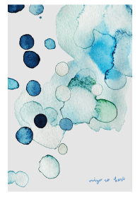 Water and ice theme. watercolor *