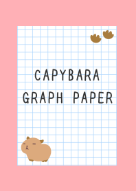CAPYBARA GRAPH PAPER-PINK RED