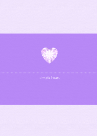 simple heart..purple
