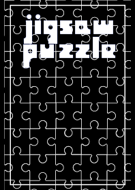 Jigsaw puzzle. -black-