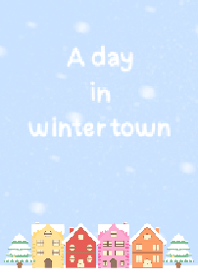 A day in winter town