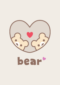 Bear Heart - Brown