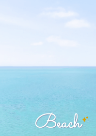 海灘 閃光'藍色'