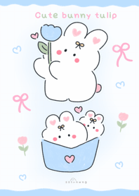 Cute bunny tulip  :) :) :) :)