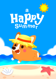 Corgi : Happy Summer Corgi