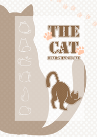 Rear view of cat