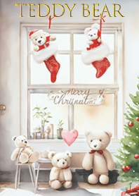 blue Teddy Bear Christmas 15_2