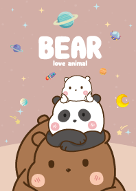 Three Bears Cutie Galaxy Light Brown