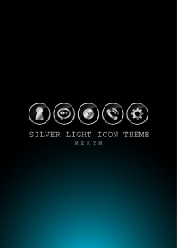 SILVER LIGHT ICON THEME -SKY BLUE-
