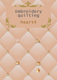 Embroidery quilting(heart4)