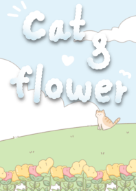 แมวและดอกไม้^.^