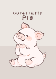 Cute Fluffy Pig