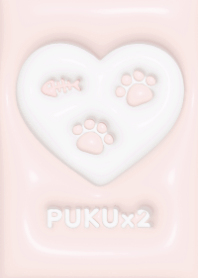 PUKUx2 (M)  - Cat - Peach Pink